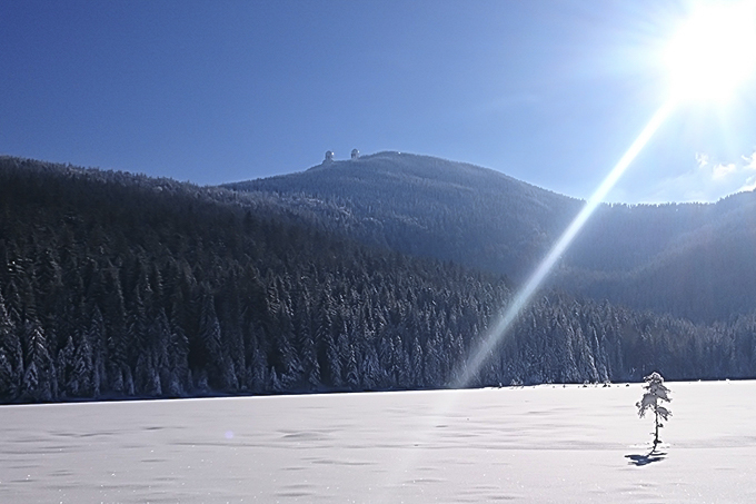 Der Große Arber (1456 m), der höchste Berg im Bayerischen Wald, Foto Markus Limbrunner. Bodenmais